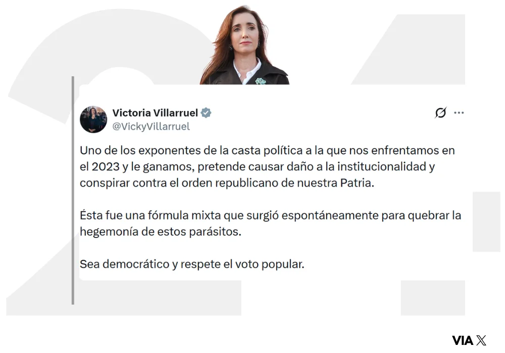 Victoria Villarruel VS Santilli
